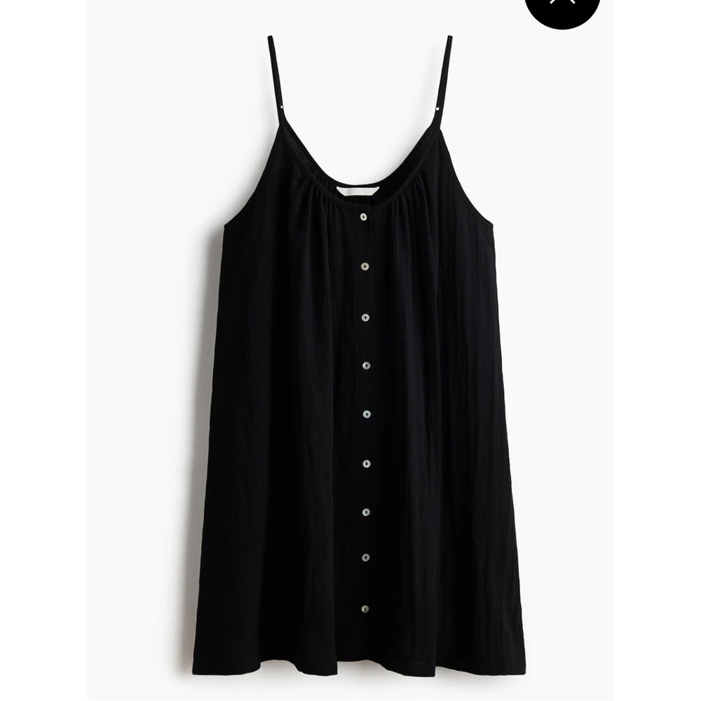 NWOT H&M BUTTON-FRONT CRÊPE Slip Dress